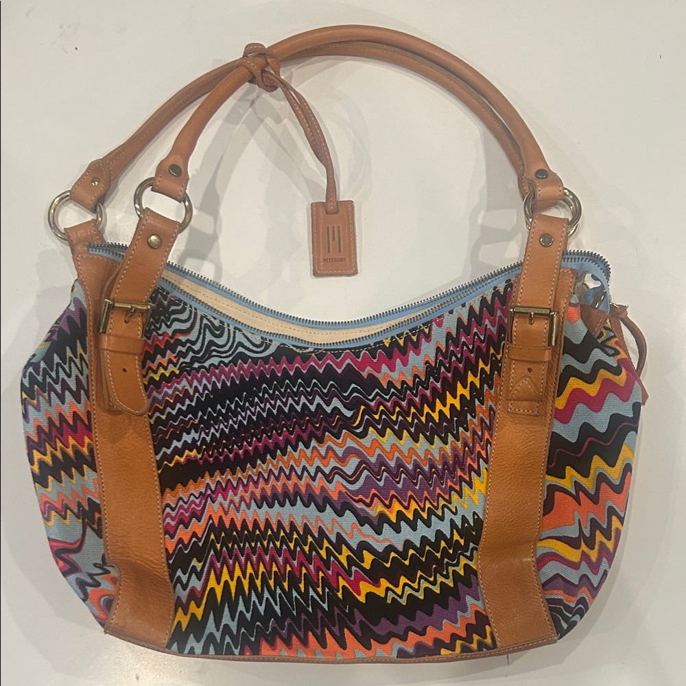Missoni - Bohemian Hobo Colorful Zigzag Patterned Women's Bag